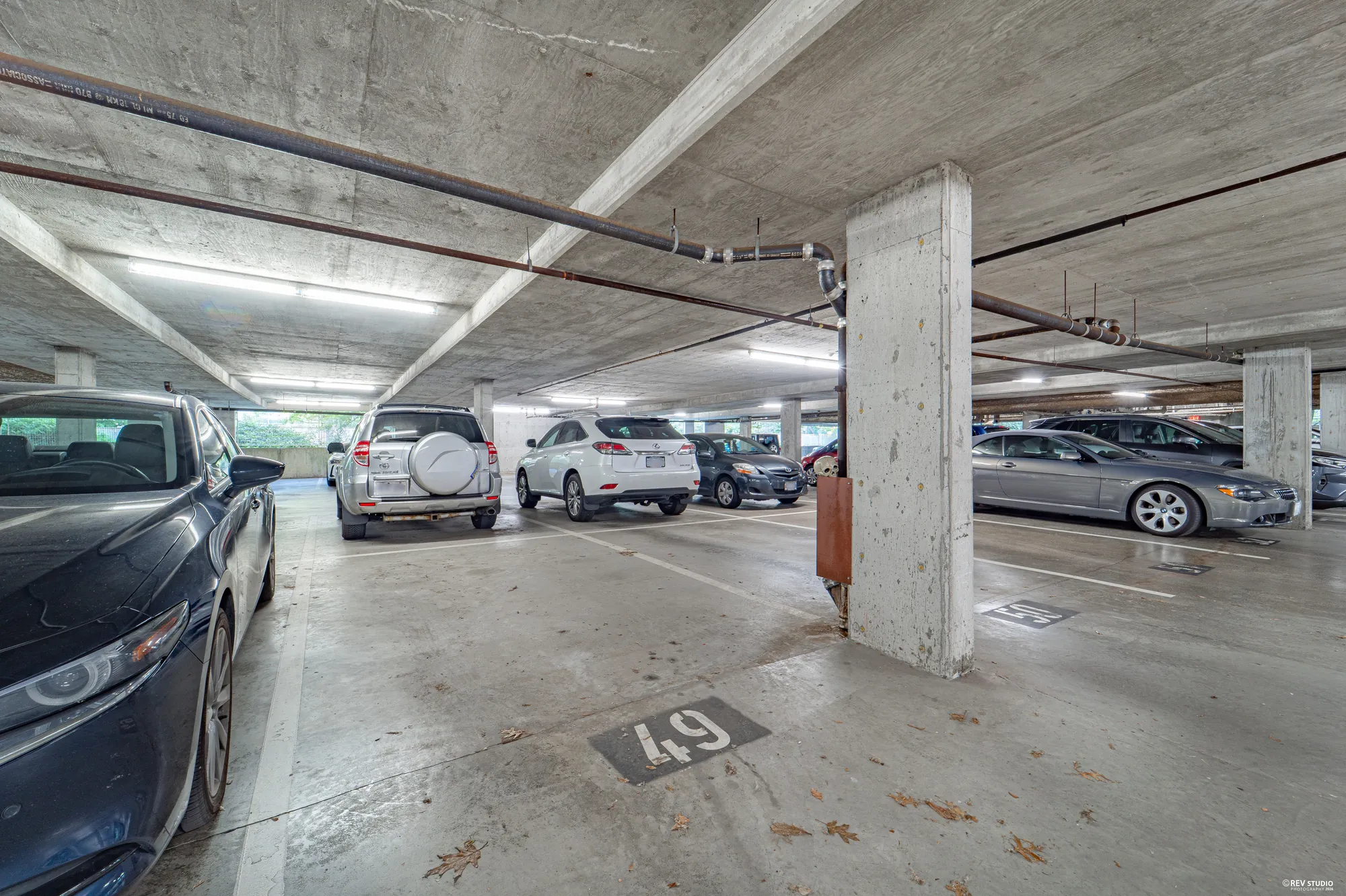 The underground parkade